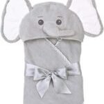 Bearington Baby Lil’ Spout Elephant Hooded Bath Towel - Image 2
