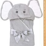 Bearington Baby Lil’ Spout Elephant Hooded Bath Towel - Image 4