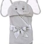 Bearington Baby Lil’ Spout Elephant Hooded Bath Towel - Image 3