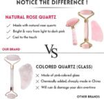 4-in-1 Jade Roller and Gua Sha Set. Rose Quartz Roller - Image 7