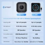 EMEET Conference Speakerphone M0 Plus, 4 AI Mics 360° Voice Pickup - Image 2