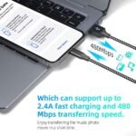 [Apple MFi Certified] iPhone Charger 3Pack 10FT Nylon Braided - Image 2