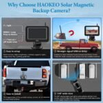 Haokeo Wireless WiFi Magnetic Hitch Backup Camera - Image 7