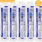 50 Pack 3ml/cc Plastic Syringe with 23Ga, Lab Sample Injection Syringes - Image 6