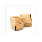 One Quart Wooden Gift Baskets (10 Pack); for Picking Fruit