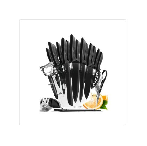 xr:d:DAFk_mMlyvM:54,j:2288221523063357691,t:23060918 Home Hero Kitchen Knife Set, Steak Knife Set & Kitchen Utility Knives - Image 1