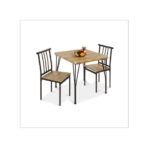 est Choice Products 3-Piece Dining Set Modern Dining Table Set