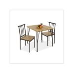 est Choice Products 3-Piece Dining Set Modern Dining Table Set