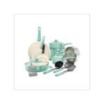 GreenLife Soft Grip Healthy Ceramic Nonstick 16 Piece Kitchen Cookware