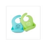 Baby Silicone Bibs – Waterproof, Easy Wipe Silicone Bib for Babies