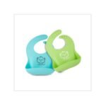 Baby Silicone Bibs – Waterproof, Easy Wipe Silicone Bib for Babies