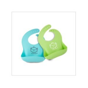 Baby Silicone Bibs – Waterproof, Easy Wipe Silicone Bib for Babies