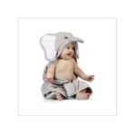 Bearington Baby Lil’ Spout Elephant Hooded Bath Towel