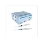 50 Pack 3ml/cc Plastic Syringe with 23Ga, Lab Sample Injection Syringes