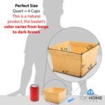 One Quart Wooden Gift Baskets (10 Pack); for Picking Fruit - Image 2