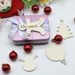 YuQi 30PCS Christmas Tree Wooden Hanging Ornaments Kits - Image 3