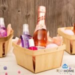 One Quart Wooden Gift Baskets (10 Pack); for Picking Fruit - Image 3