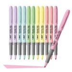 BIC Brite Liner Grip Pastel Highlighter Set, Chisel Tip - Image 3