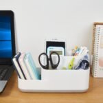 LETURE Desktop Storage Organizer, Pen Pencil Card Holder Box - Image 3