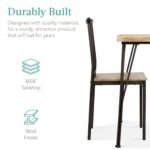 est Choice Products 3-Piece Dining Set Modern Dining Table Set - Image 3