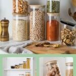 Emica Home Glass Storage Jars, Glass Kitchen Canisters Sets - Image 4