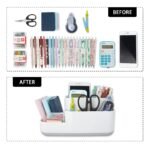 LETURE Desktop Storage Organizer, Pen Pencil Card Holder Box - Image 4