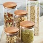 Emica Home Glass Storage Jars, Glass Kitchen Canisters Sets - Image 5