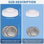 Electric Mason Jar Vacuum Sealer Food Vacuum Saver for Wide - Image 5