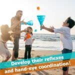 Pop and Catch Ball Game with 10 Balls and 4 Catch Launcher Baskets - Image 7