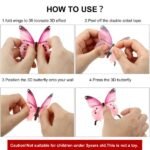 96 Pieces Glow in The Dark Luminous 3D Butterfly Wall Decals Decor - Image 6