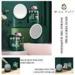 Miss Puff Makeup Organizer with LED Mirror and Fan - Image 7