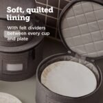 storageLAB China Storage Set, Hard Shell and Stackable, for Dinnerware Storage - Image 4