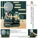 Miss Puff Makeup Organizer with LED Mirror and Fan - Image 8