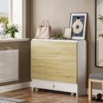 Tiptiper Folding Dining, Versatile Dinner Table with 6 Wheels and 2 Storage Racks - Image 8