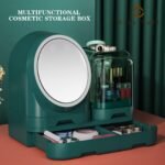 Miss Puff Makeup Organizer with LED Mirror and Fan - Image 9