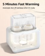 Baby Bottle Warmer, Grownsy 8-in-1 Fast Milk Warmer with - Image 3