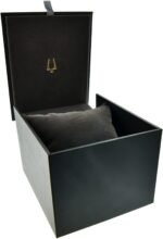 Bulova Men’s Classic 3-Hand Quartz Black Leather Strap Watch - Image 3