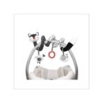 Euyecety Baby Spiral Plush Toys, Black White Stroller Toy Stretch