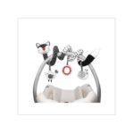 Euyecety Baby Spiral Plush Toys, Black White Stroller Toy Stretch