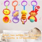 YUNLOVXEE Baby Toys, Cartoon Animal Hanging Rattle Toy - Image 7